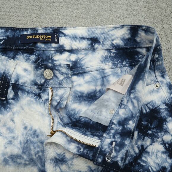 Levi's 524 Jeans Junior's Size 9M Low-Rise Superlow Straight Denim 32" Inseam - Picture 2 of 16